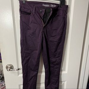 dark purple high rise levi jeans